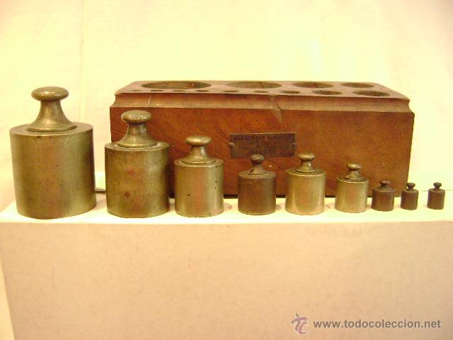 Antig&uuml;edades: CAJA CON PESAS - Foto 3