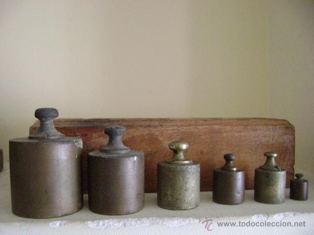 Antig&uuml;edades: CAJA CON PESAS - Foto 3
