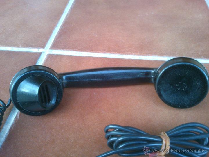 Tel&eacute;fonos: Tel&eacute;fono antiguo de Baquelita con Manivela. - Foto 8