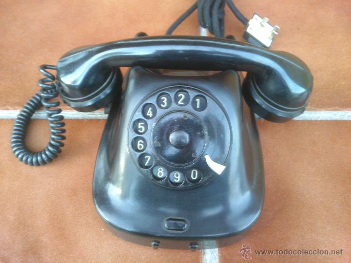 Tel&eacute;fonos: Tel&eacute;fono antiguo de Baquelita 1965. - Foto 4