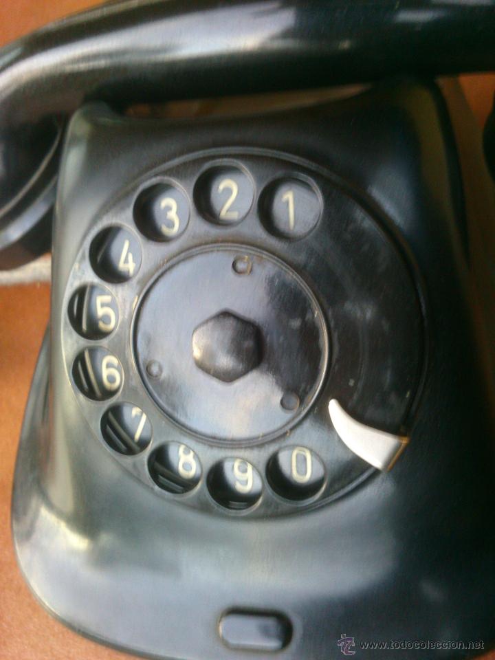 Tel&eacute;fonos: Tel&eacute;fono antiguo de Baquelita 1965. - Foto 7