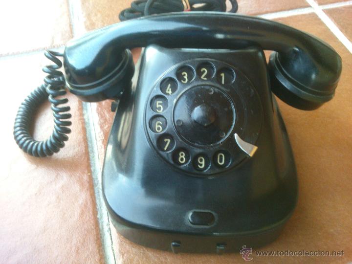 Tel&eacute;fonos: Tel&eacute;fono antiguo de Baquelita 1965. - Foto 8