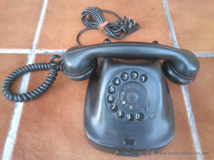 Tel&eacute;fonos: Tel&eacute;fono antiguo de Baquelita 1964. - Foto 1