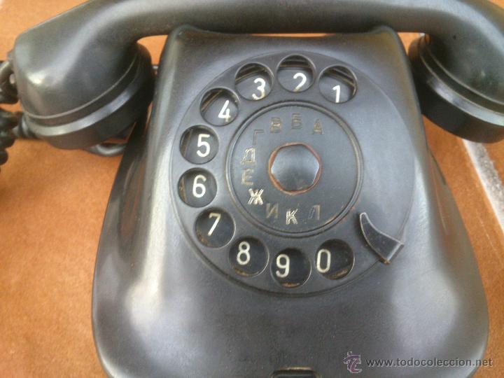 Tel&eacute;fonos: Tel&eacute;fono antiguo de Baquelita 1964. - Foto 3