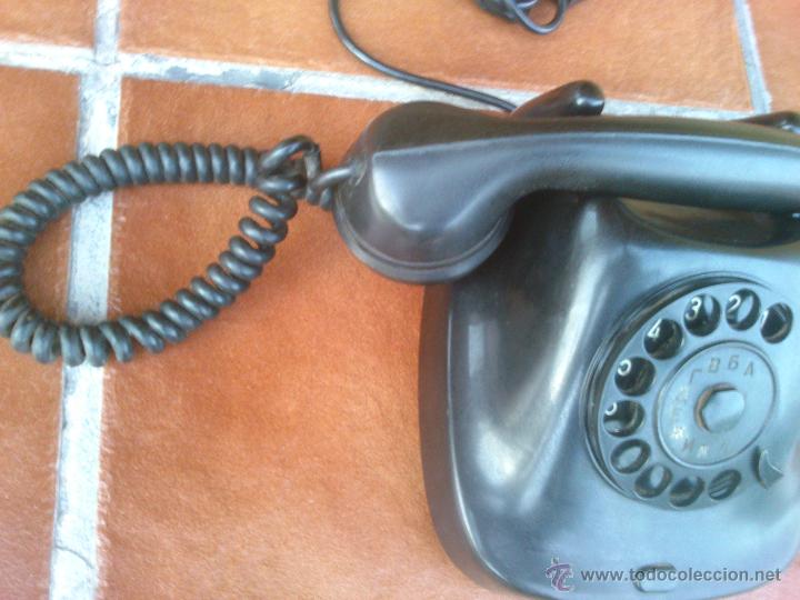 Tel&eacute;fonos: Tel&eacute;fono antiguo de Baquelita 1964. - Foto 4
