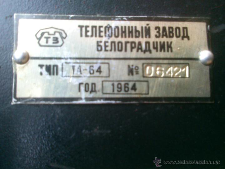 Tel&eacute;fonos: Tel&eacute;fono antiguo de Baquelita 1964. - Foto 11