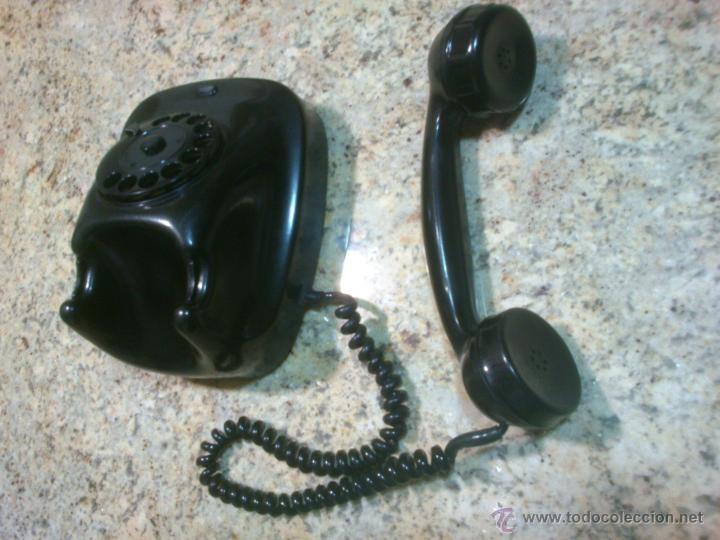 Tel&eacute;fonos: Tel&eacute;fono antiguo de Baquelita 1969. - Foto 4
