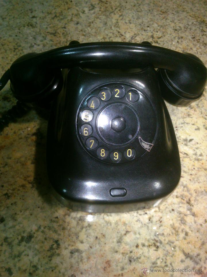 Tel&eacute;fonos: Tel&eacute;fono antiguo de Baquelita 1969. - Foto 6