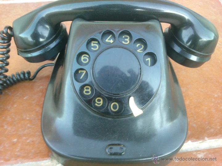 Tel&eacute;fonos: Tel&eacute;fono antiguo de Baquelita 1962. - Foto 2