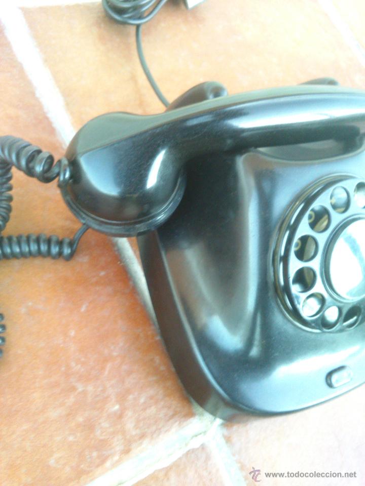 Tel&eacute;fonos: Tel&eacute;fono antiguo de Baquelita 1962. - Foto 6