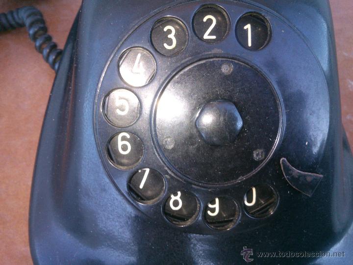 Tel&eacute;fonos: Tel&eacute;fono antiguo de Baquelita 1960. - Foto 5