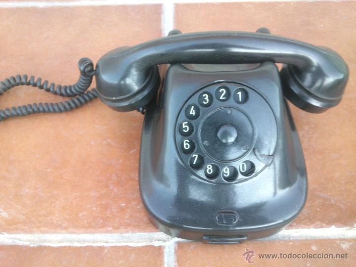 Tel&eacute;fonos: Tel&eacute;fono antiguo de Baquelita 1960. - Foto 7