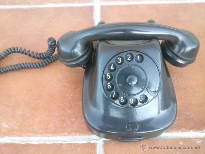 Tel&eacute;fonos: Tel&eacute;fono antiguo de Baquelita 1960. - Foto 9