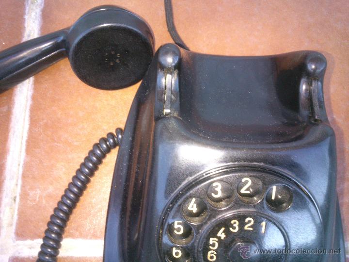 Tel&eacute;fonos: Tel&eacute;fono antiguo de Baquelita 1965. - Foto 6