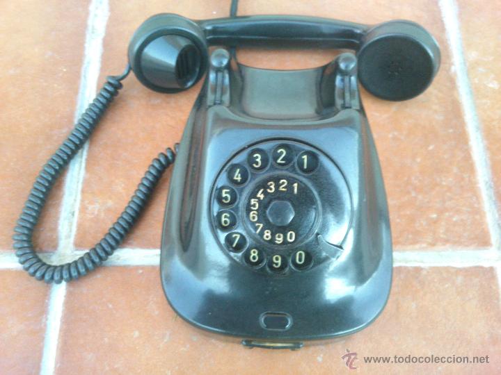 Tel&eacute;fonos: Tel&eacute;fono antiguo de Baquelita 1965. - Foto 7