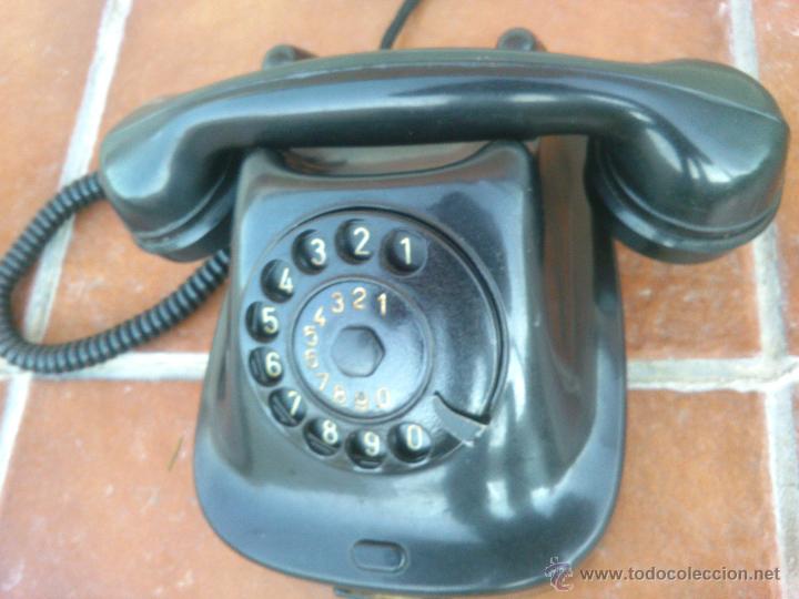 Tel&eacute;fonos: Tel&eacute;fono antiguo de Baquelita 1965. - Foto 9