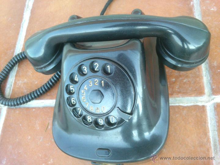Tel&eacute;fonos: Tel&eacute;fono antiguo de Baquelita 1965. - Foto 10