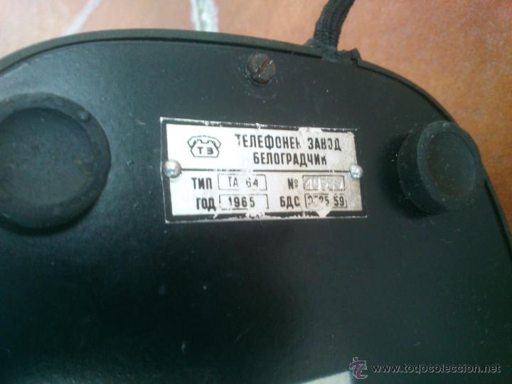 Tel&eacute;fonos: Tel&eacute;fono antiguo de Baquelita 1965. - Foto 11