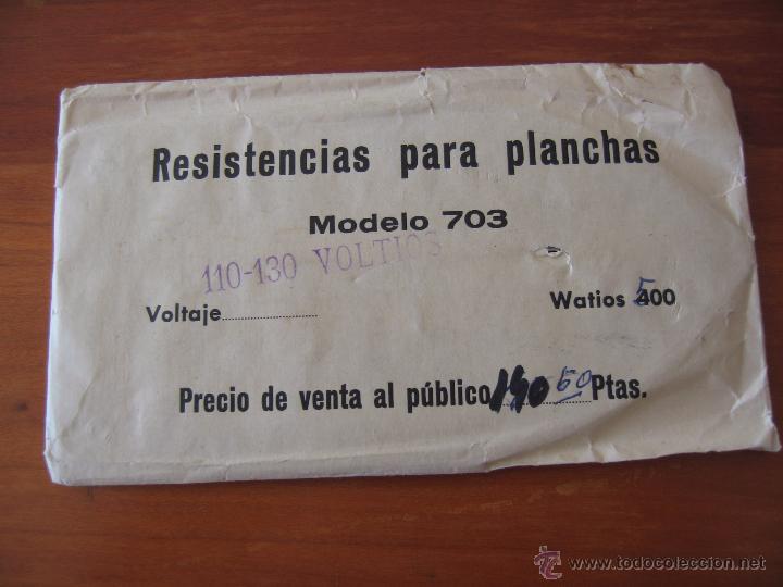 Antig&uuml;edades: Resistencias para planchas modelo 703 - Foto 1