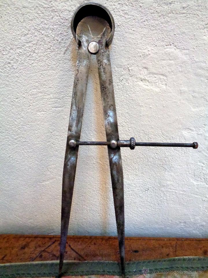 Antig&uuml;edades: HERRAMIENTA DE MEDICI&Oacute;N EXTERIOR DE TORNERO - Foto 1
