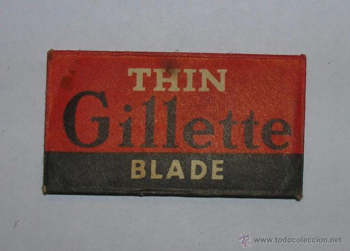 Antig&uuml;edades: HOJA DE CUCHILLA THIN GILLETE BLADE (ENGLAND) - Foto 2