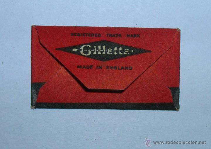 Antig&uuml;edades: HOJA DE CUCHILLA THIN GILLETE BLADE (ENGLAND) - Foto 3