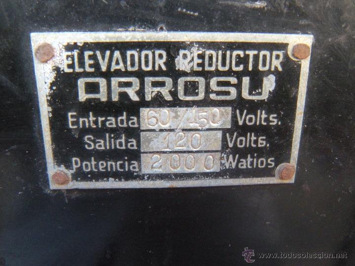 Antig&uuml;edades: ANTIGUO TRANSFORMADOR IND&Uacute;STRIAL ARROSU - Foto 11