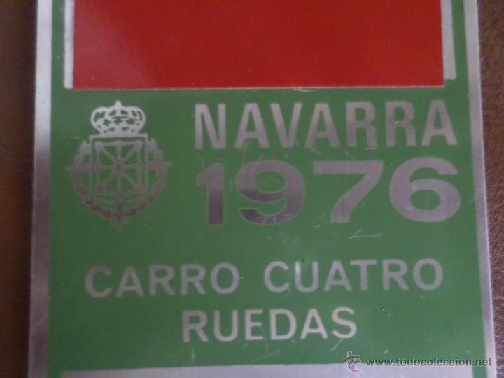 Antig&uuml;edades: MATRICULA DE CARRO NAVARRA 1976 - Foto 3