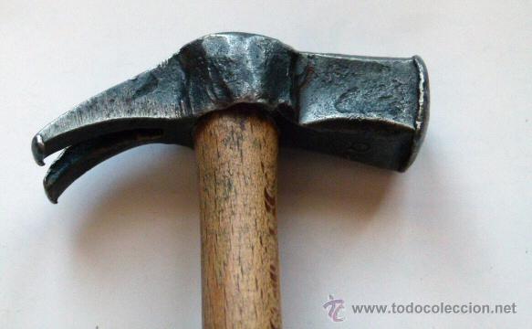 Antig&uuml;edades: viejo martillo de artesano - Foto 1