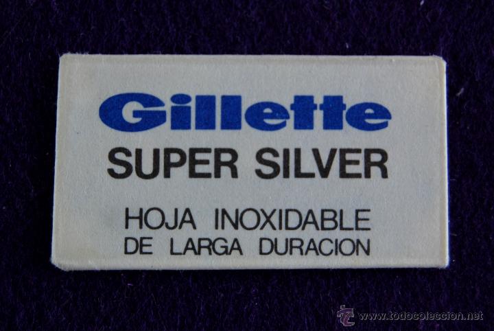 Antig&uuml;edades: HOJA DE AFEITAR ANTIGUA - GILLETTE SUPER SILVER- SIN USAR - Foto 1