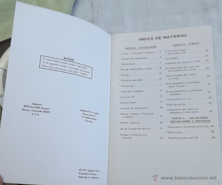 Antig&uuml;edades: JEPPESEN COMPUTER CR-3 REGLA DE CALCULO CIRCULAR - Foto 5