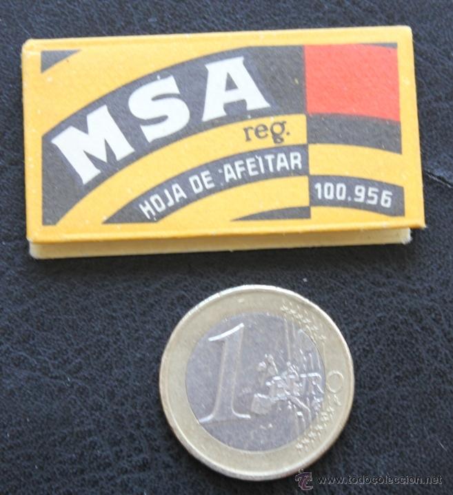 Antig&uuml;edades: CUCHILLA MSA BLADE HOJA DE AFEITAR - Foto 1