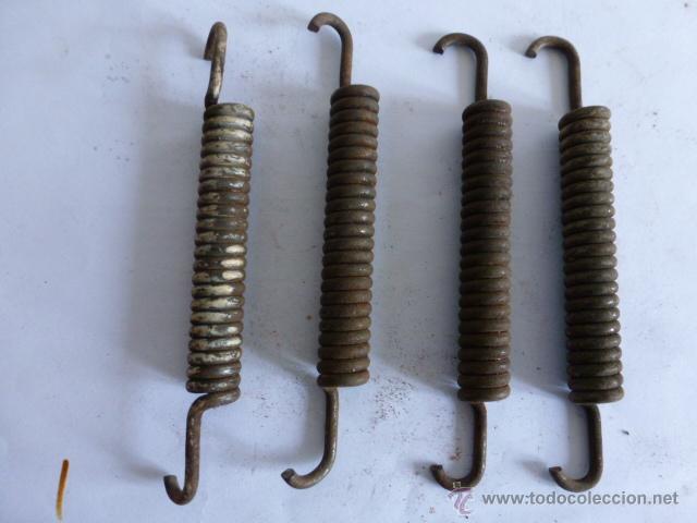 Antig&uuml;edades: Lote 4 muelles 11 cm longitud total cada uno - Foto 1