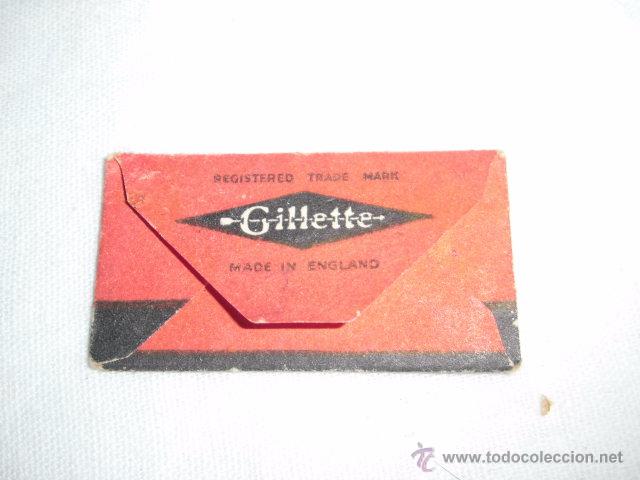 Antig&uuml;edades: CUCHILLA DE AFEITAR THIN GILLETTE BLADE - Foto 2