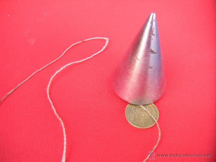 Antig&uuml;edades: PLOMADA PLOMO P&Eacute;NDULO C&Oacute;NICO. - Foto 2