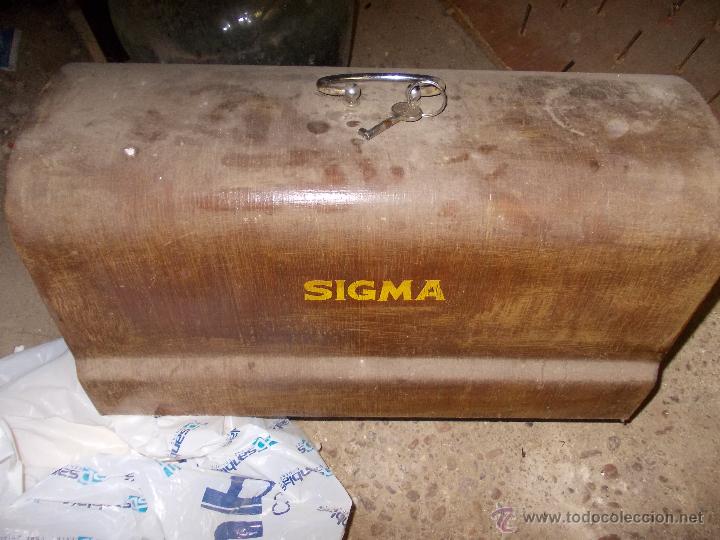 Antig&uuml;edades: maquina de coser sigma con pie de hierro-original. - Foto 6