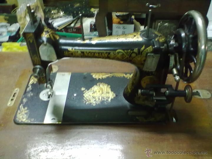 Antig&uuml;edades: NAUMANN MAQUINA DE COSER DE LANZADERA - Foto 5