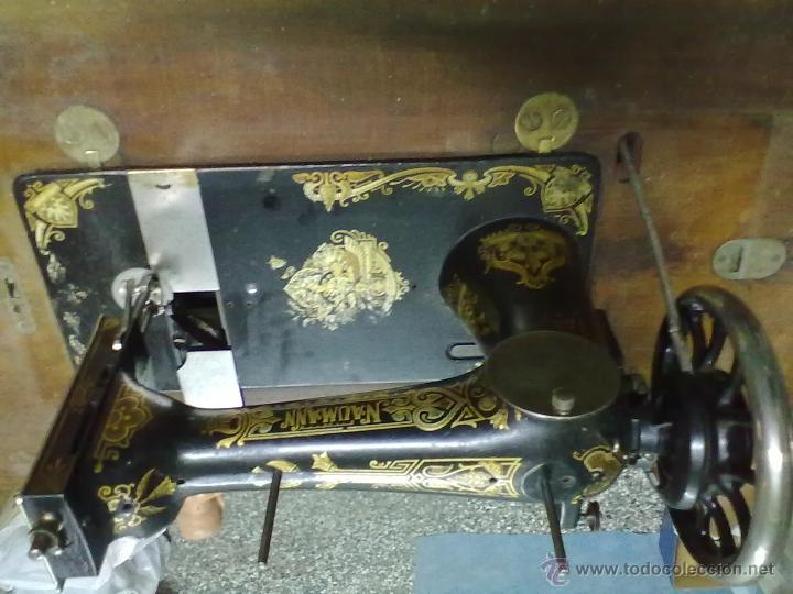 Antig&uuml;edades: NAUMANN MAQUINA DE COSER DE LANZADERA - Foto 7