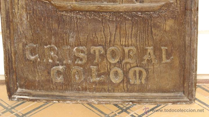 Antig&uuml;edades: CUADRO COMMEMORATIVO DEL VAPOR CRISTOBAL COL&Oacute;N - Foto 4