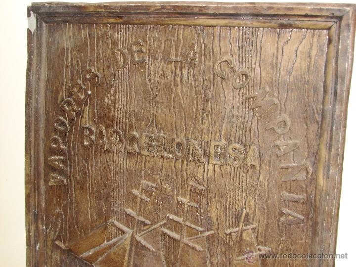 Antig&uuml;edades: CUADRO COMMEMORATIVO DEL VAPOR CRISTOBAL COL&Oacute;N - Foto 7