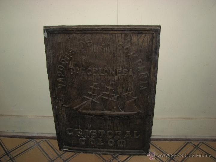 Antig&uuml;edades: CUADRO COMMEMORATIVO DEL VAPOR CRISTOBAL COL&Oacute;N - Foto 12
