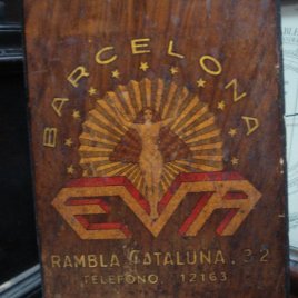 Maquina para permanentes art deco años 30 EVA ESPAÑOLA madera de olivo