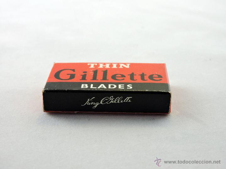 Antig&uuml;edades: CUCHILLAS AFEITAR THIN GILLETTE BLADE - Foto 5