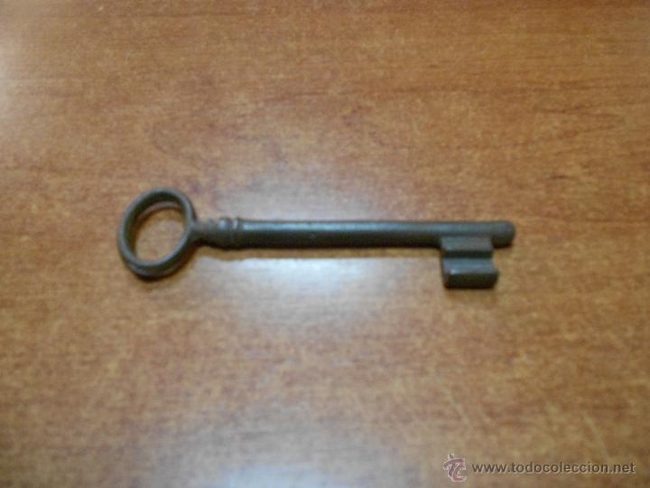 Antig&uuml;edades: ANTIGUA LLAVE DE PUERTA, LARGO = 11 cm - Foto 2