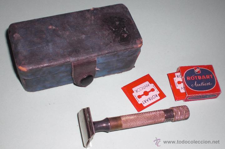 Antig&uuml;edades: Antigua maquinilla de afeitar en caja anticor - Foto 2