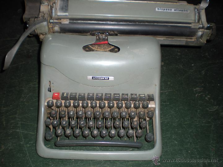 Antig&uuml;edades: M&aacute;quina de escribir marca Hispano Olivetti Lexicon 80 - Foto 1