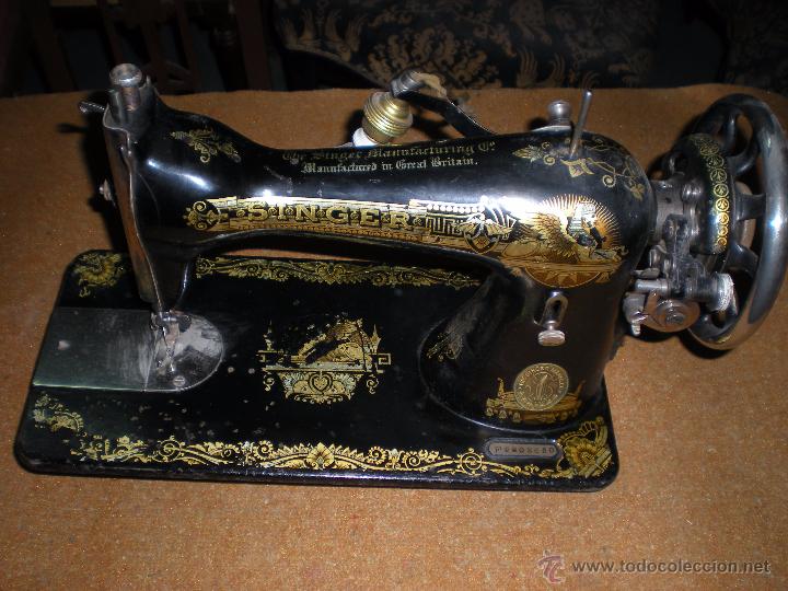 lámpara de antigua máquina de coser singer. fun - Compra venta en  todocoleccion