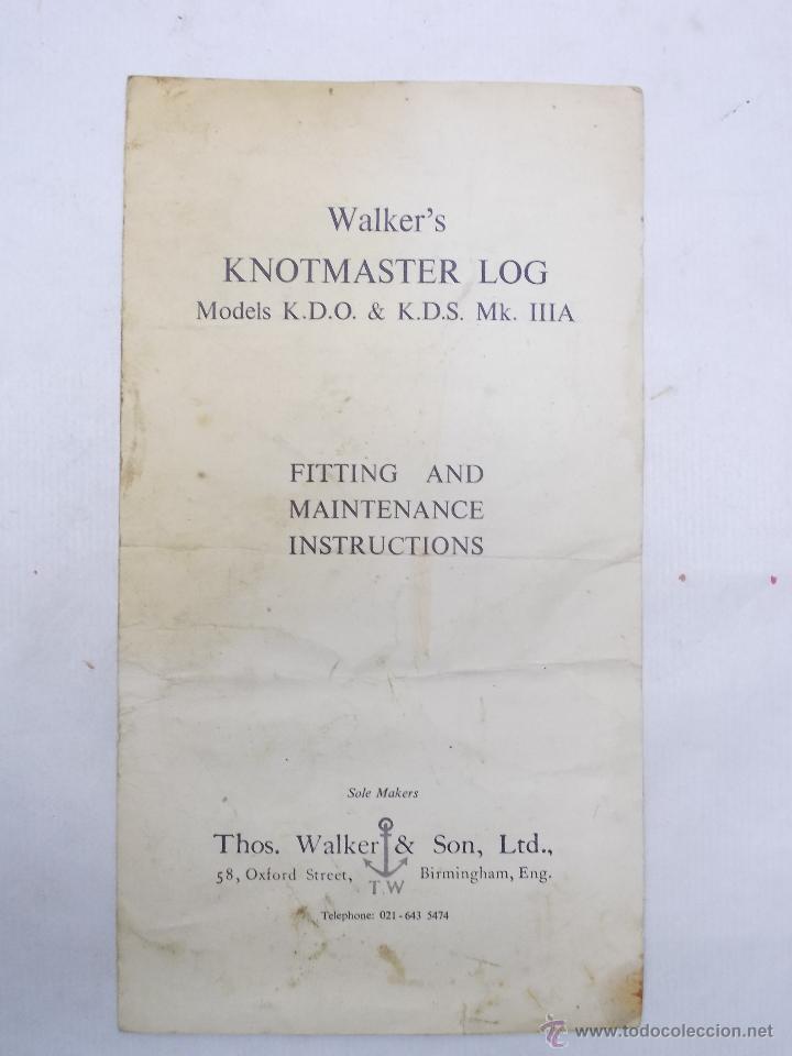 Antig&uuml;edades: CORREDERA WALKERS KNOTMASTER, INSTRUCCIONES - Foto 1