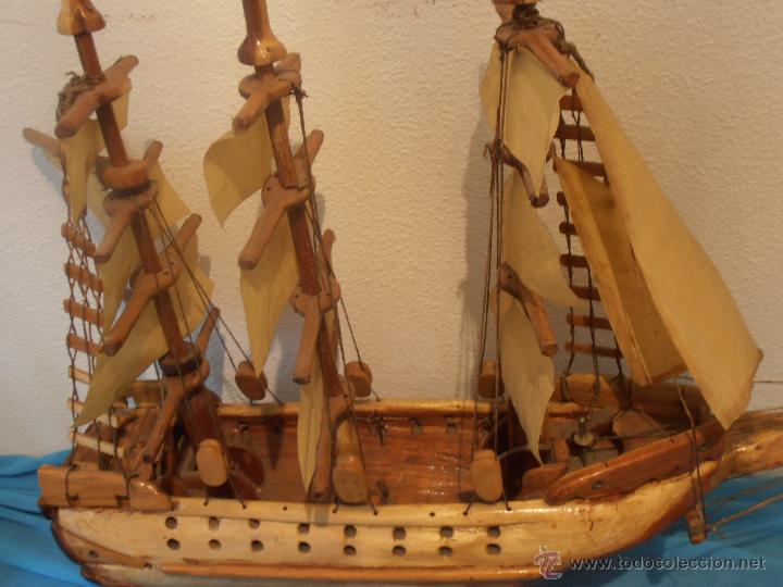 Antig&uuml;edades: CARABELA DE MADERA, ESCULTURA, - Foto 5