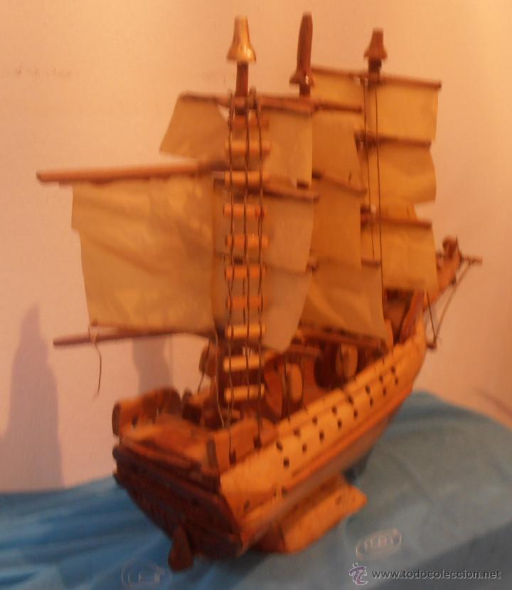 Antig&uuml;edades: CARABELA DE MADERA, ESCULTURA, - Foto 9